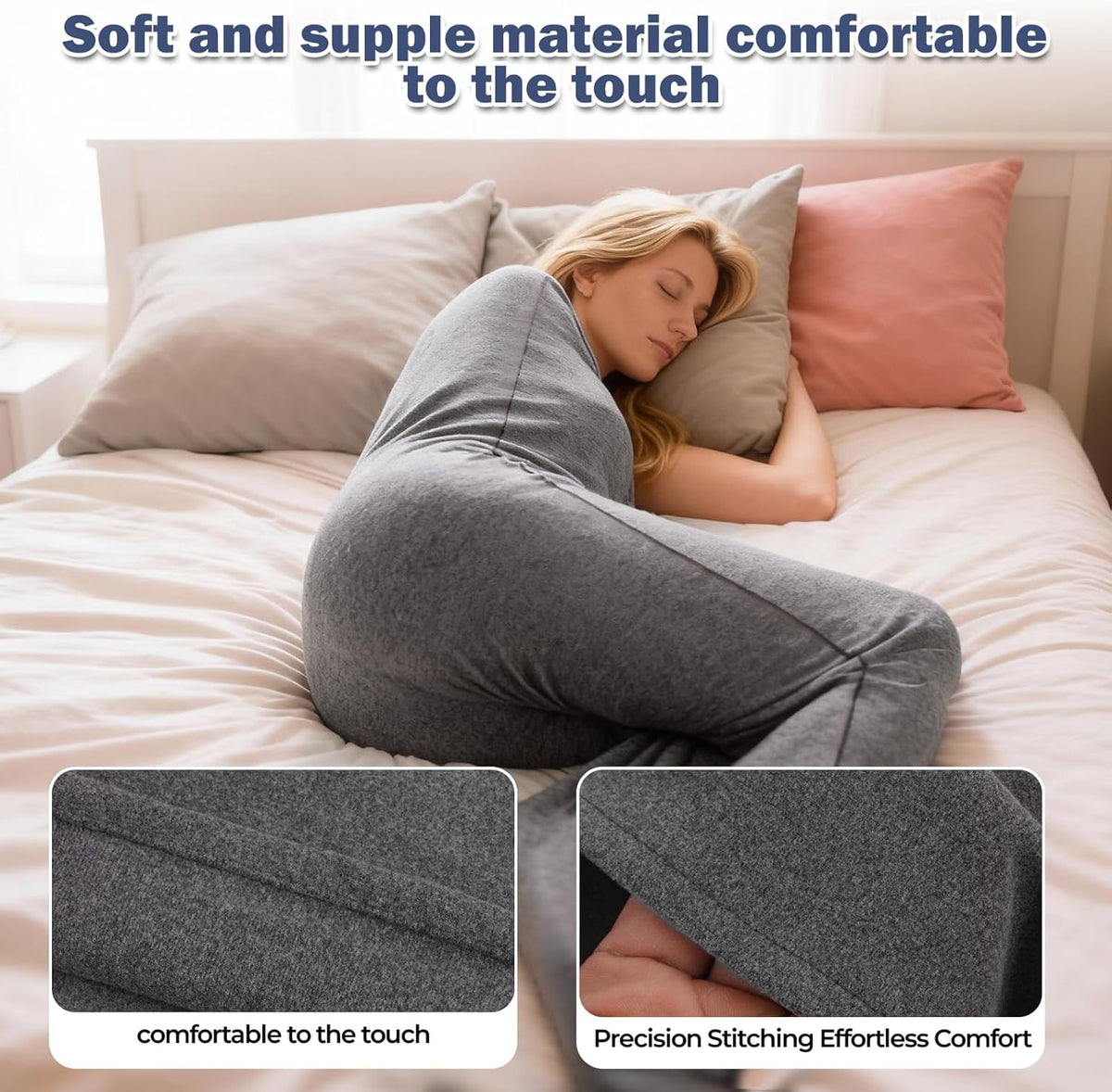 Hooded cocoon blanket on a bed